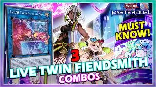 3 LIVE TWIN FIENDSMITH MUST KNOW COMBOS FT. NEW SUPPORT IN YUGIOH MASTER DUEL