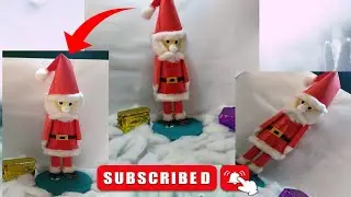 How to make Santa Claus making at home 🌲 paper Cup craft// how to make Santa Claus 🌟