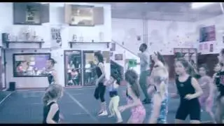 Julien Believe Shows the kids at Envision Gymnastics School How to Caribbean Slide!