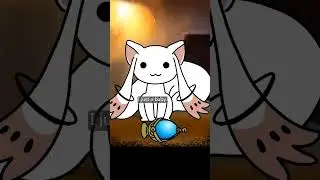 Kyubey is just your typical magical girl mascot, right? #madokamagica #shorts #magicalgirl #kyubey