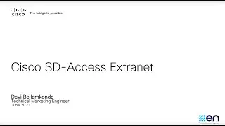 Cisco SD Access - Extranet