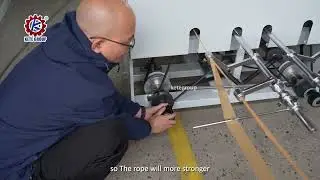 operation of twisted paper rope making machine