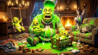 Shrek vs The Triplets! The Longest Night Ever 🌙 | Funny Shrek 5 Animation