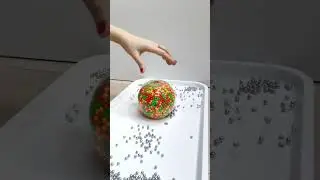 Tower of Plastic & Steel Beads &ndash; Oddly Satisfying Build! 🤩🔴🔵