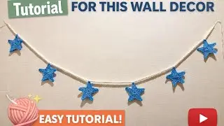 How to Make Crochet Star Wall Decor | Step-by-Step Easy Tutorial