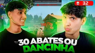 BAK DESAFIOU O ONEXT A FAZER 30 ABATES NO FREE FIRE VALENDO DANCINHA 😳💃