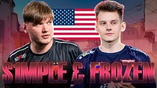 S1MPLE & FROZEN SMURFING IN FACEIT NA - THE NEW FAZE DUO IN USA | CS2