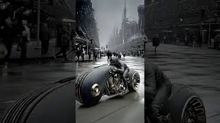 Tron Bike in Cyberpunk City: Futuristic Motorcycle Ride! 🏍️💨 #Shorts