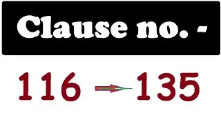 CLAUSE - 96 to 115 
