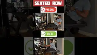 Cable seated row||Do it correct #shorts #shortvideo #seatedrow #backworkout