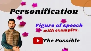 Personification Definition And Examples|| Figure of speech Personification.