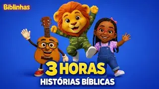 3 Horas de Histórias Bíblicas com Música | Biblinhas 🌈 Amor, Fé e Alegria para Crianças