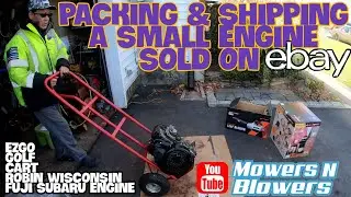 PACKING & SHIPPING EZGO GOLF CART GAS ROBIN WISCONSIN FUJI SUBARU SMALL ENGINE SOLD ON EBAY VIA UPS
