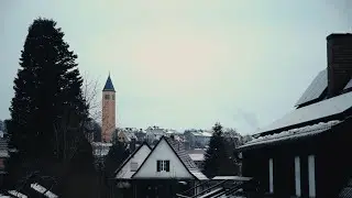 Bavarian Snow Village Sunrise &ndash; Cozy Morning Meditation 1 Hour Real Time