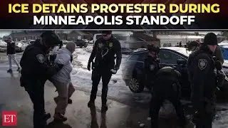 ICE agents arrest protester during Anti-ICE protest in tense Minneapolis standoff