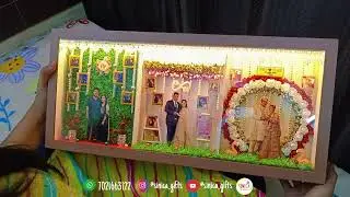 She gifted him a beautiful #miniatureframe this #weddinganniversary - Gift curated by #sinicagifts