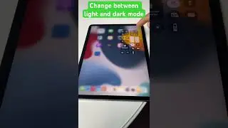 iPad: change between light and dark mode