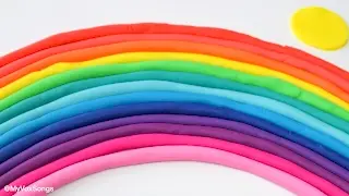 How to make a Playdoh Rainbow | Play doh rainbow
