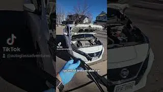 Installing new wiper blades on a Nissan Leaf #diy #howto #wipers #windshield #glass #nissan
