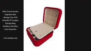 Mini Travel Jewelry Organizer Box Storage Case Girl Portable PU Leather Earring Ring Necklace Box