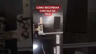 Notebook com  carcaça da tela quebrada.
