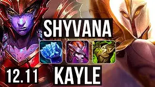 SHYVANA vs KAYLE (TOP) | Rank 1 Shyvana, 8/2/9, Dominating | KR Challenger | 12.11