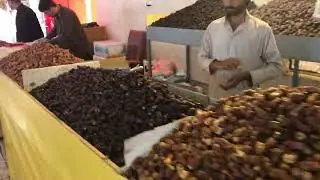 Visiting a date market in Madinah Saudi Arabia whilst on a Hajj trip