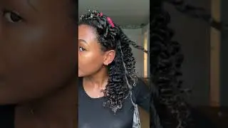 3-strand vs 2-strand twistout #naturalhair #curlyhair #twist