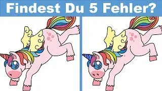 Wer findet ALLE Fehler? 10 Bilder - 50 Fehler - IQ Test EXTRA Schwer!