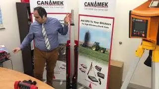 PM400 Power Mast introduction for Laser Land Levelling and Grading applications by CANAMEK