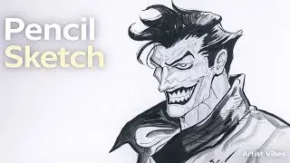 Joker Pencil Sketch Timelapse