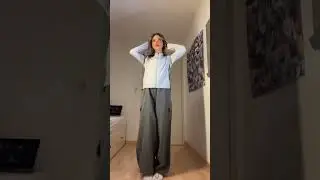 get dressed with megdwm, baggy outfit, greyoutfit, parachutepants, baggy pants, outfit inspo, str