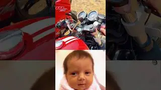 Even Babies Love Bike Sound 😁 #shortvideo #bikelife
