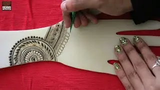 Beautiful Easy Henna Mehndi Design For Palm || Learn Mehendi Tattoo Application Quickly