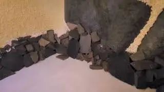 Hood River Salt Room Cave - last rock installed