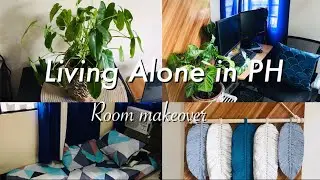 Living alone in the philippines: Room Makeover 💚💙🪴🌿 #shopeetagtowin