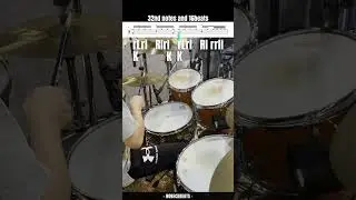 🥁 16beats with double stroke! #16beat #drumpractice #doublestroke