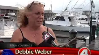 Isaac puts the Naples City Dock underwater