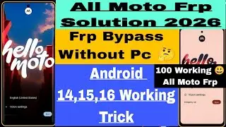 All Moto Frp Bypass Android 15 | Moto G34 5g Frp Bypass 2026 | #frpbypass 