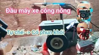 Đầu xe công nông mini phun khói:))😃