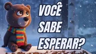O Ursinho que Aprendeu a Esperar ❄️🐻 | História Infantil