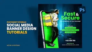 Home Delivery Service Social Media Design Tutorial | Photoshop Tutorial