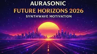 Future Horizons 2026 &mdash; Aurasonic | Synthwave Motivation for Focus & Drive