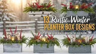 🌲 13 Rustic Winter Planter Boxes You&rsquo;ll Wish You Tried Sooner!