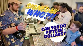 Buying a Pok&eacute;mon card autographed by a celebrity! Beltway Card Show Vendor Highlights!