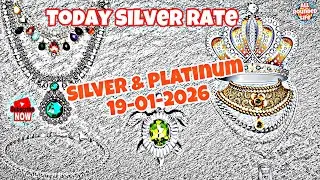 Today Silver Price 19-01-2026 in India || Silver Today || Platinum Price Today