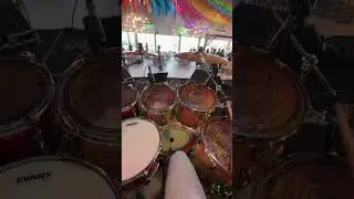 SoundCheck Pearl Vision Birch + SnareMaple Shell 12x7 hddry evans ec2 #drummer #drums #drumming