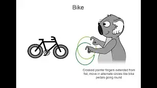 Village Green Boulevard Park Communication Board Key Word Sign tutorial - Bike