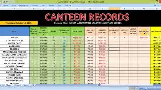 AUTOMATED SIMPLE CANTEEN RECORD