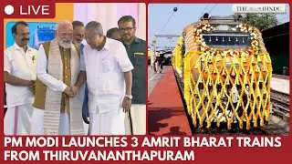 PM Modi flags off three Amrit Bharat Express trains in Thiruvananthapuram
